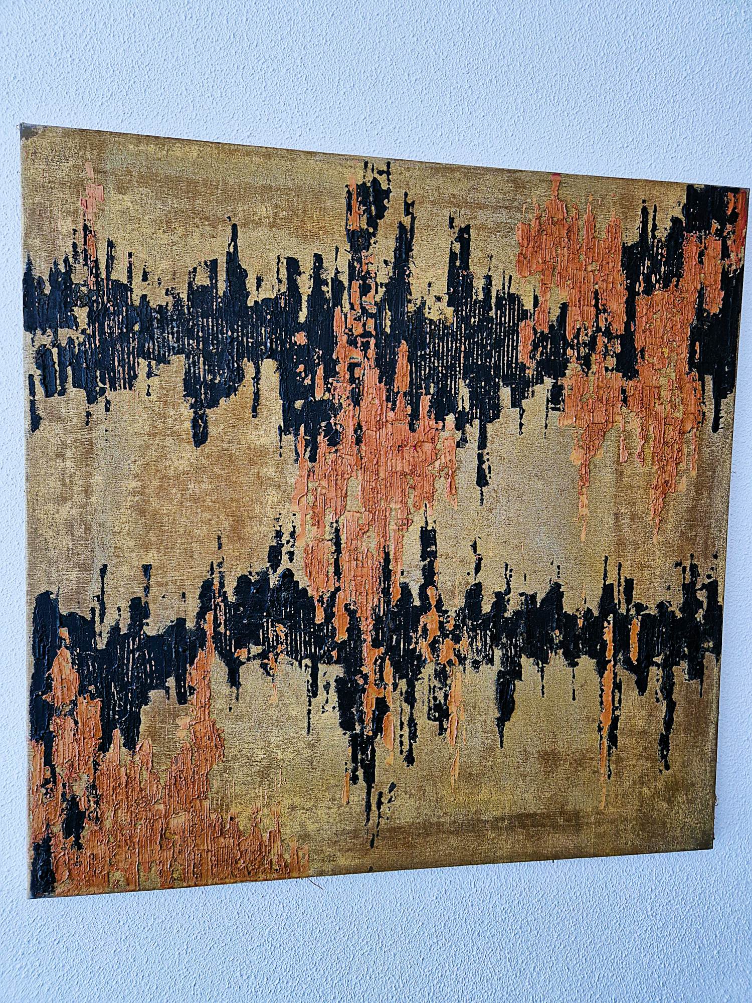 Jaap Kraanen - Rotterdam ARA groep - groot abstract olieverf "C8" - bijzonder! kopen? Bied vanaf 173!
