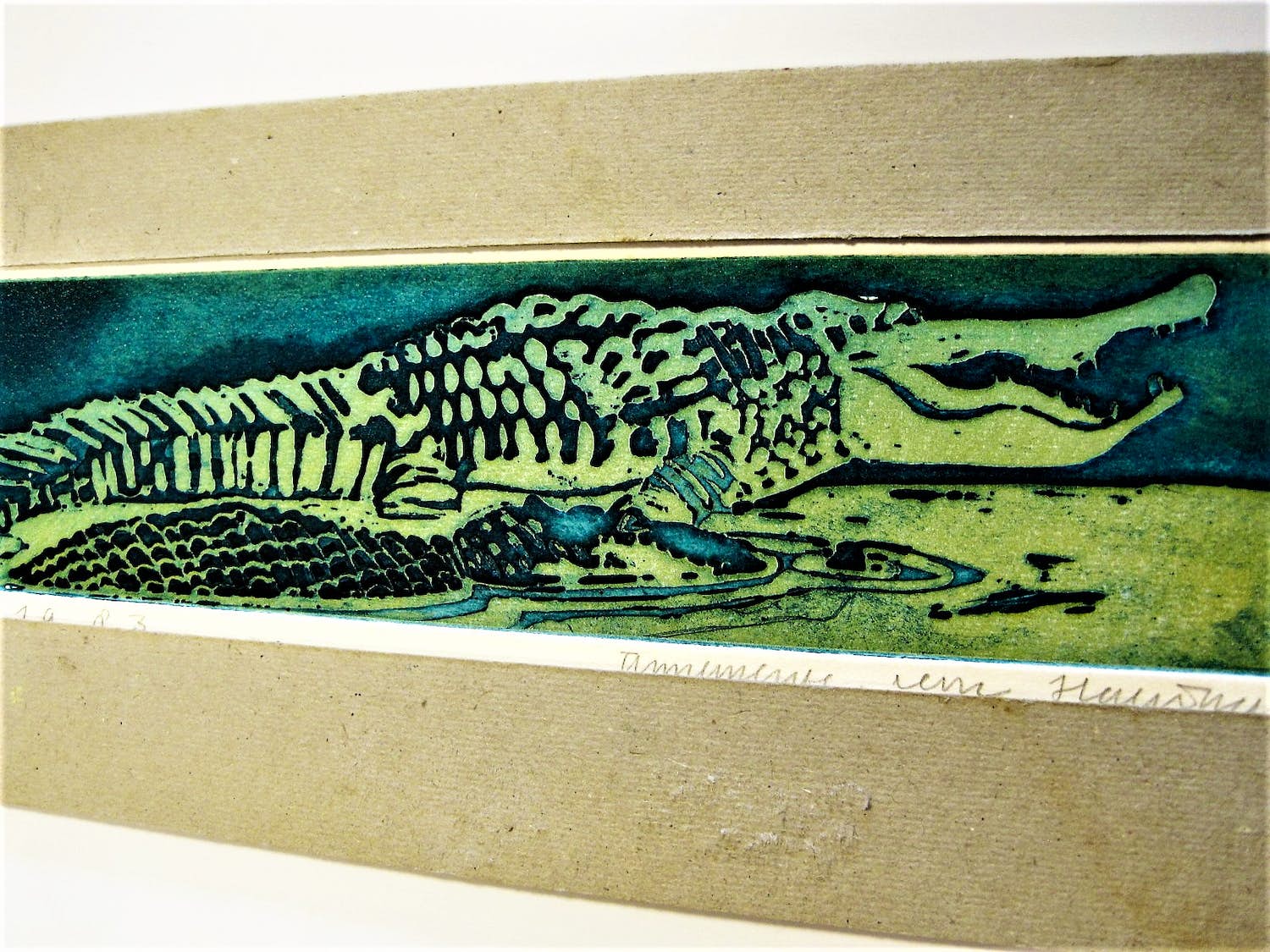 Annemarie van Haeringen - Gouden Penseel winnares -- handgekleurde ETS "de dikke Billenbijter" - gesignrd verkocht voor € 47!