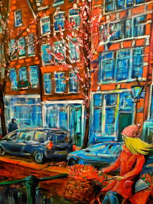 Elva Polyakova - Spring time, Together in Amsterdam : painting's 2 x st. kopen? Bied vanaf 275!