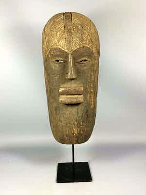 Luba - 200604 - Tribal used African mask from the Luba - Congo. verkocht voor € 45!