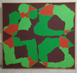 Martien de Kler - Abstract olieverf uit ca. 1980 (groot) kopen? Bied vanaf 95!