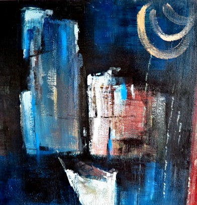 Niet of onleesbaar gesigneerd - Mystic Castel with 2 guards (groot) - Gesigneerd A. Lesmour (?) kopen? Bied vanaf 1!