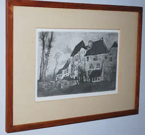 Eugene Lucker - ets aquatint, mogelijk Nijmegen kopen? Bied vanaf 35!