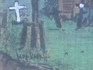 Joop Kropff - Kerkje Schoorl - Gemengde techniek kopen? Bied vanaf 200!