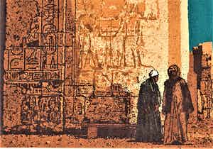 Simon Koene - In de grote tempel van Karnak (Egypte) verkocht voor € 25!