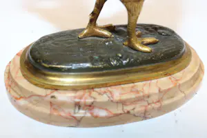 Niet of onleesbaar gesigneerd - fosfor brons haan kopen? Bied vanaf 1!