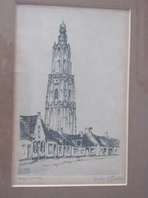 Buy Anton Pieck - Amersfoort (Onze Lieve Vrouwetoren )? Bid from 150!