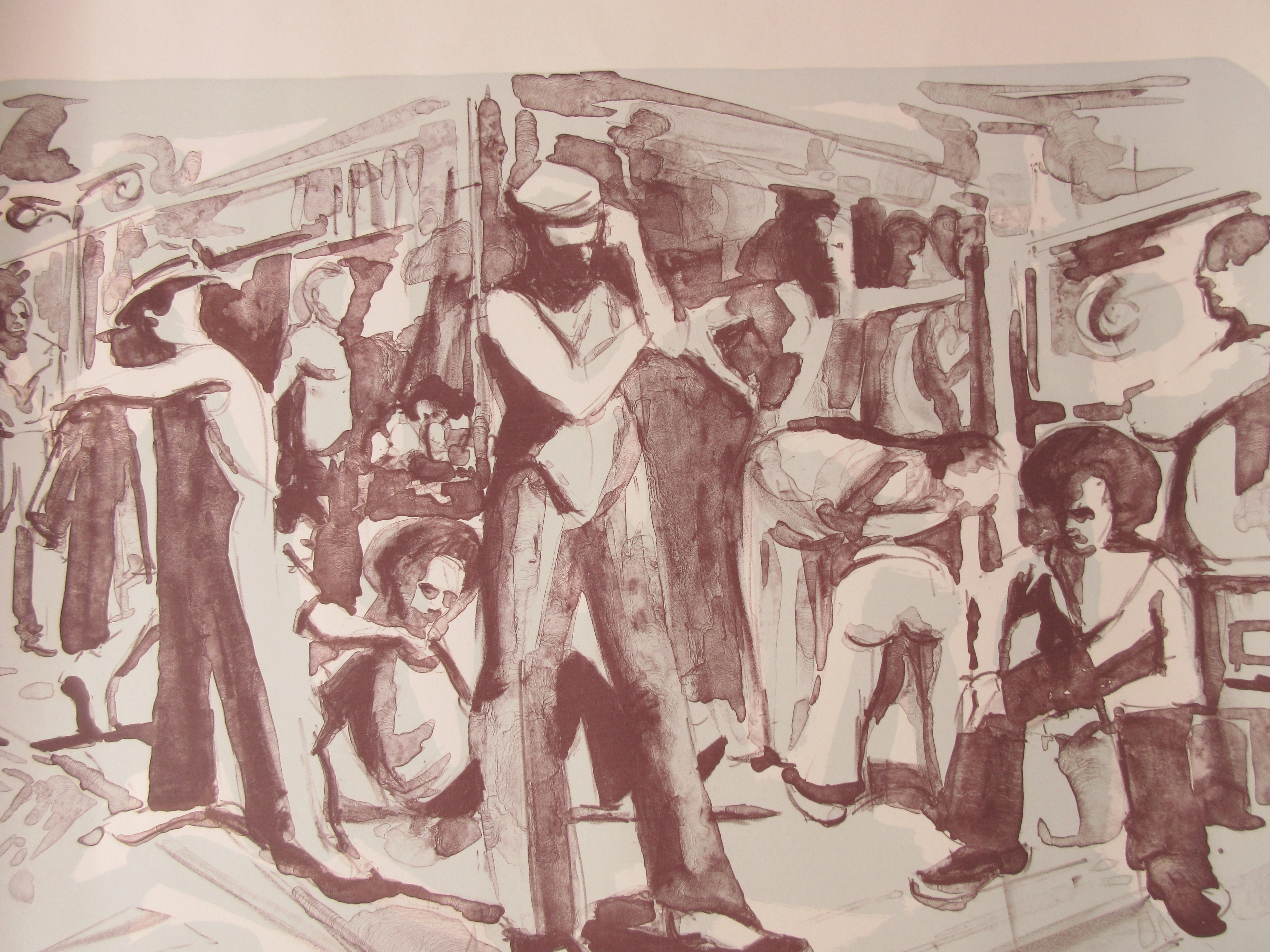 Niet of onleesbaar gesigneerd - Litho getiteld "The Gang" - gesigneerd NA - oplage 125 stuks kopen? Bied vanaf 1!