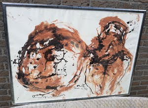 Anton Heyboer - Only love is life, gemengde techniek (ingelijst, groot) kopen? Bied vanaf 1!