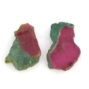 Twee stukken watermeloen toermalijntotaal circa 39.00 karaat kaufen? Bieten Sie von 125!