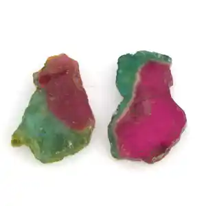 Twee stukken watermeloen toermalijntotaal circa 39.00 karaat kaufen? Bieten Sie von 125!