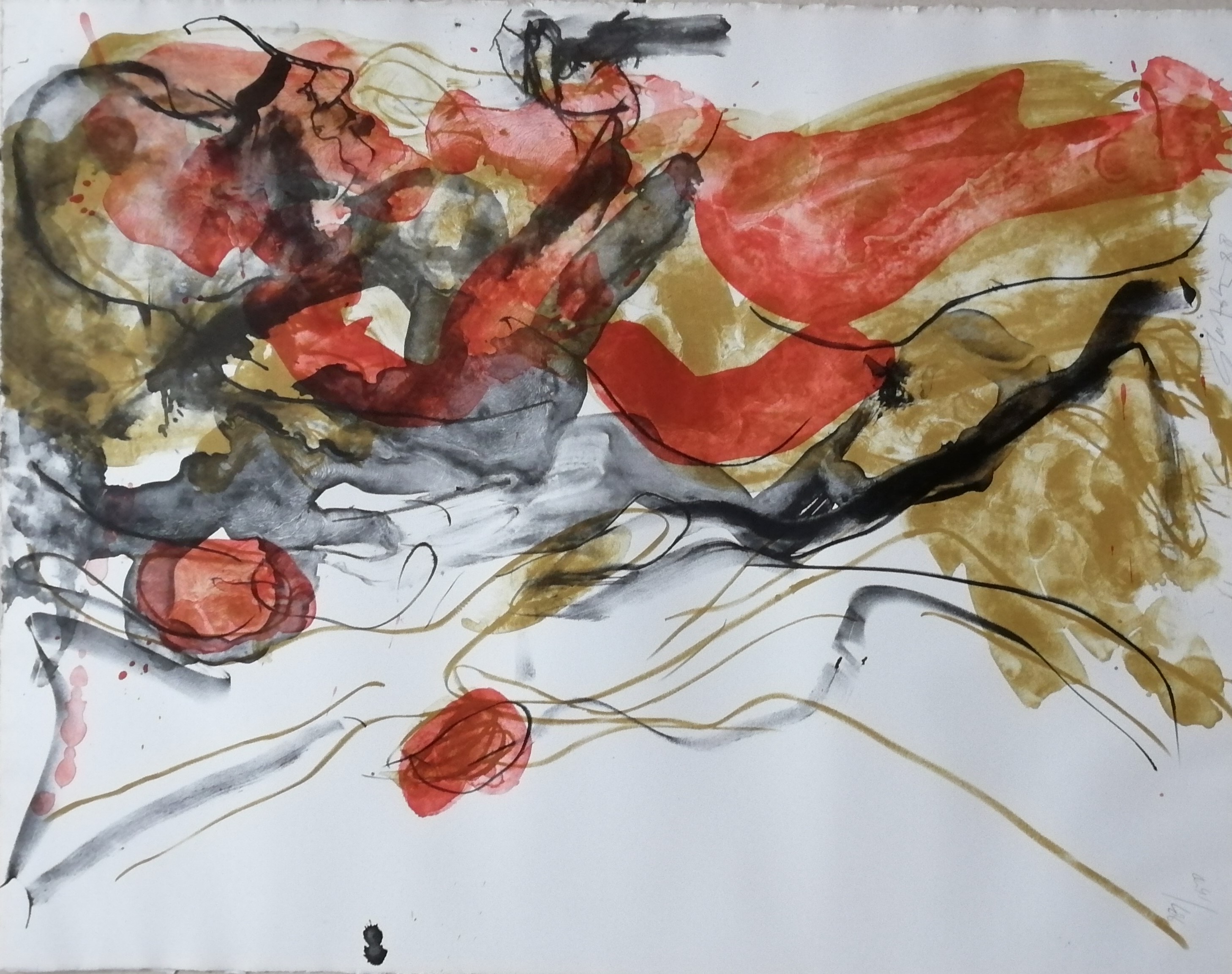 Ger Lataster - Abstracte compositie verkocht voor € 50!