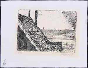 Hans van Dokkum - en anderen, Lot van 10 etsen/litho's door verschillende kunstenaars kopen? Bied vanaf 40!