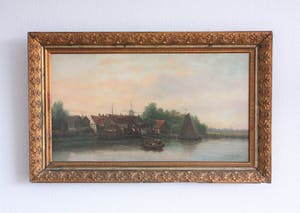 Sebastiaan Theodorus Voorn Boers - Stadsgezicht aan het water kopen? Bied vanaf 320!