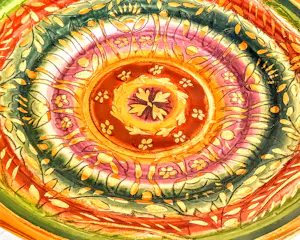 Royal Boch - Obstschale mit Henkel Keralux Boch Freres Sultane handbemalt vergoldet Art Deco kopen? Bied vanaf 120!