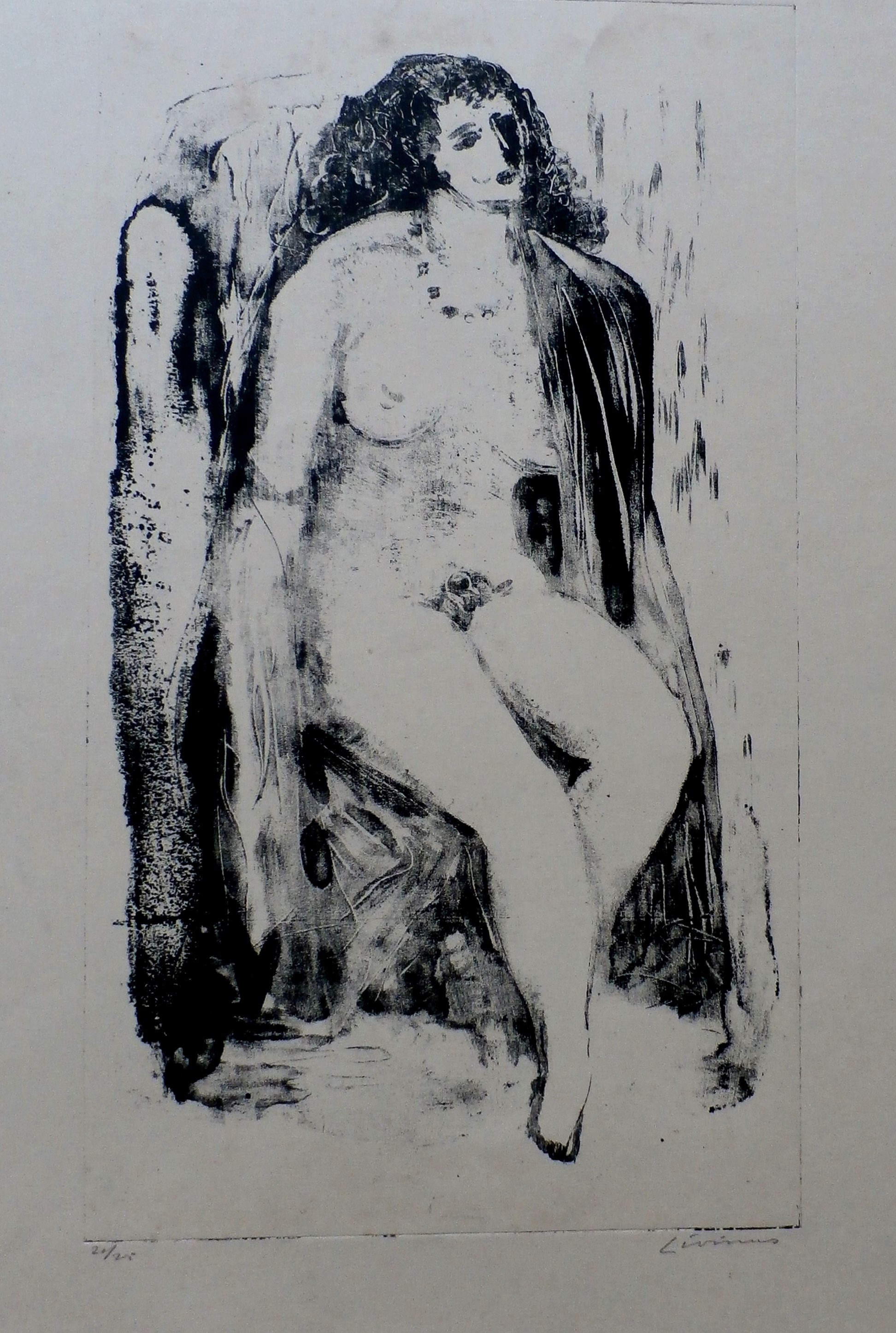 Livinus van de Bundt - ets: naakt kopen? Bied vanaf 35!