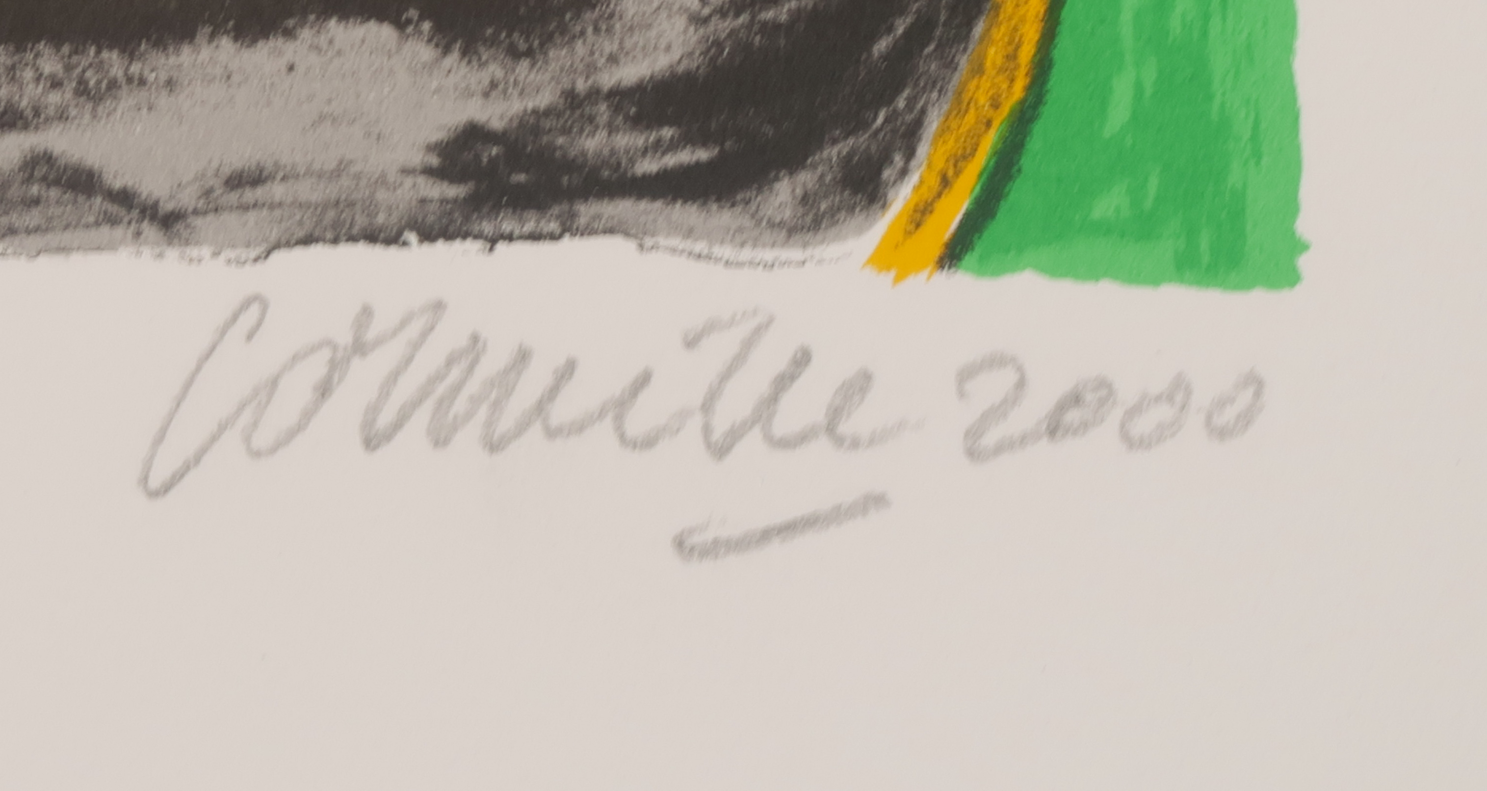 Corneille - Zeefdruk, Tete pensive, soleil rouge kopen? Bied vanaf 80!