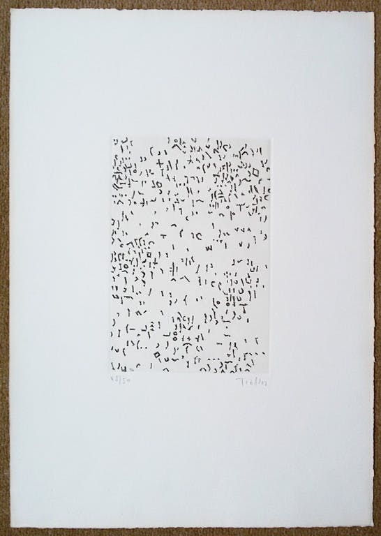 Heinz Trokes - Kryptische Komposition, ets kopen? Bied vanaf 95!