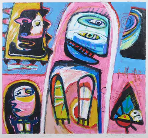 Henk Vierveijzer - Zeefdruk, Oma ze toren - Ingelijst kopen? Bied vanaf 50!