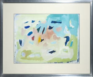 Ferd op de Coul - Gouache, Abstracte compositie - Ingelijst kopen? Bied vanaf 50!