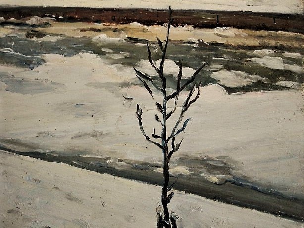 Hildegard Helene Anna Andereija - Sfeerfol impressionistisch olieverf "Middelburg in de sneeuw" gesigneerd kopen? Bied vanaf 1!