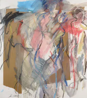 Jan van Lokhorst - Gemengde techniek op papier, Abstracte compositie - Ingelijst (Groot) kopen? Bied vanaf 250!