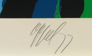 Karel Appel - Head against blue sky uit de serie Seven Summer Days - Ingelijst kopen? Bied vanaf 1!