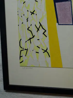 Doorlie Gerdes - Ingelijste potloodtekening , Crossover – 2020 - Lijst, 53 x 43 cm. kopen? Bied vanaf 100!