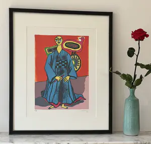 Corneille - Vrouw en kimono en vliegers - Herinnering aan Japan kopen? Bied vanaf 230!