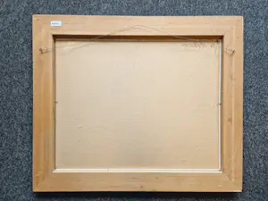 Niet of onleesbaar gesigneerd - Groot olieverf stilleven "schilders benodigdheden" gesigneerd - mooi ingelijst kopen? Bied vanaf 10!