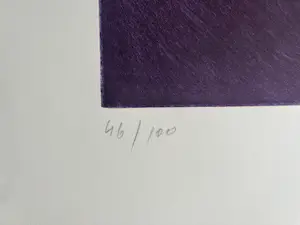 Arnulf Rainer - Violette Zudeckung - Signierte und nummerierte Original Aquatinta Radierung kopen? Bied vanaf 2200!