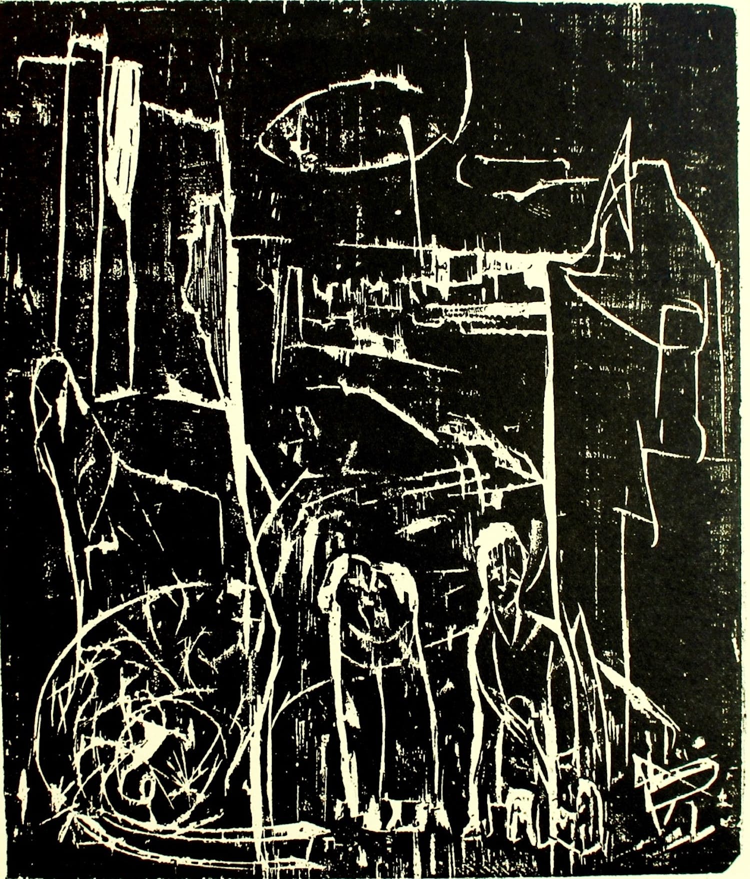 Emil Schumacher - „Wiedersehen in den Trümmern“ 1945 verkocht voor € 180!