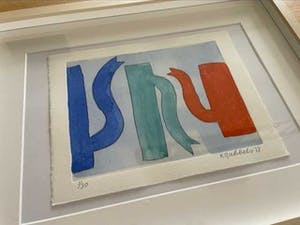 Klaas Gubbels - met aquarel ingekleurde ets - 2 kopen? Bied vanaf 345!