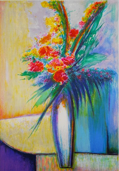 André Torre - 'Vase blanc', lithografie kaufen? Bieten Sie von 25!