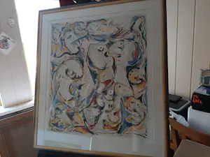 Theo Wolvecamp - grote zeefdruk: 'De roddelaars' - 1989 kopen? Bied vanaf 450!