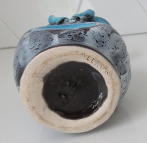 Vallauris Keramiek - Twee Sixties lichtblauwe Fatlava vaasjes kopen? Bied vanaf 1!