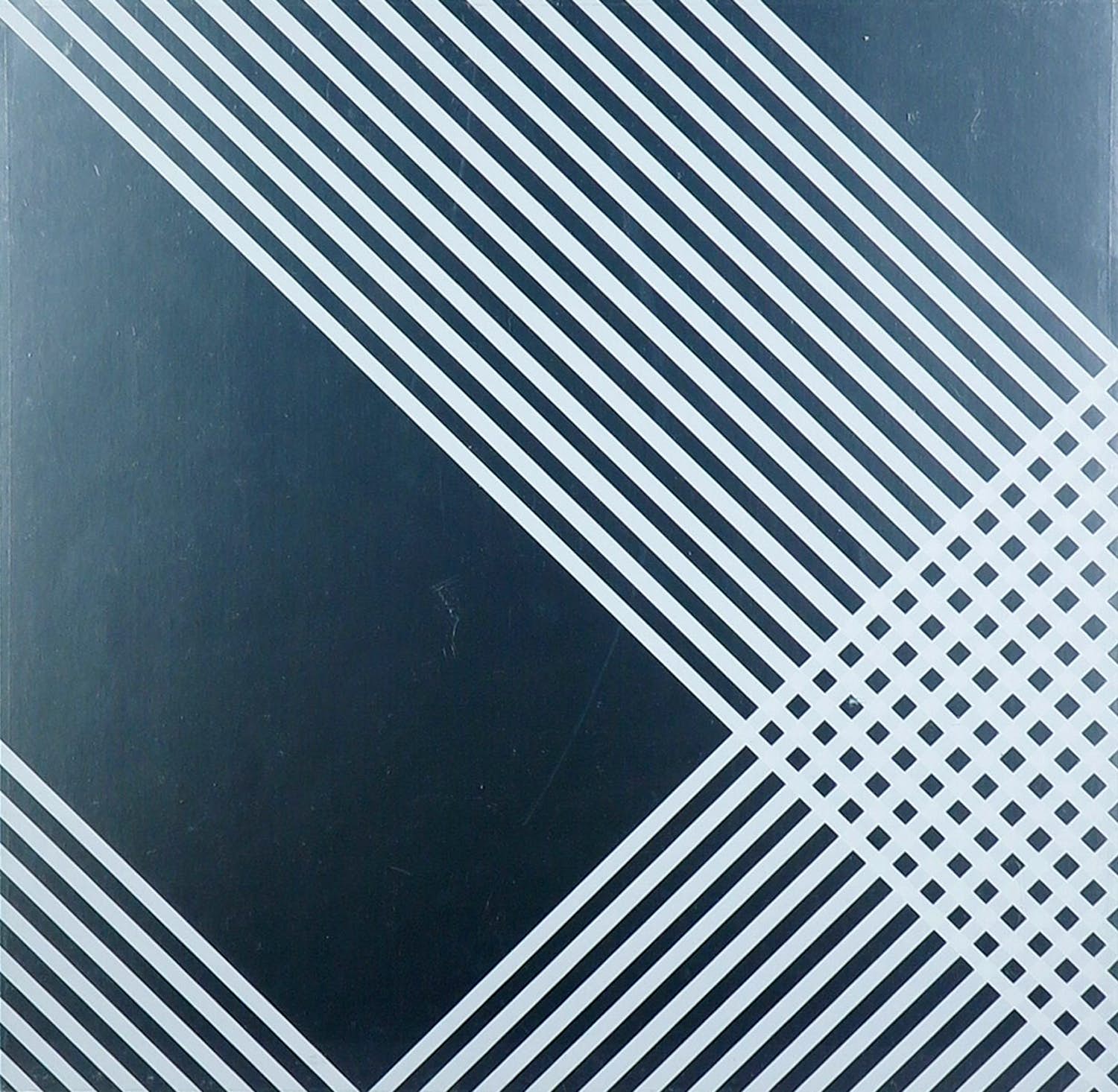 Wim Smits - Zeefdruk, Geometrische compositie (in plexiglas) verkocht voor € 1!