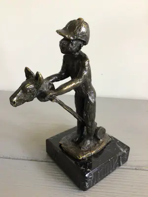 Astrid Veldhuyzen-Koppen - “ Jongen met stokpaardje “ zeldzaam . kopen? Bied vanaf 95!