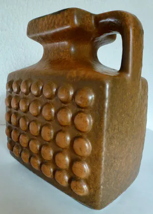 Niet of onleesbaar gesigneerd - VEB Haldensleben 4074 Fat Lava blokvaas. kopen? Bied vanaf 1!