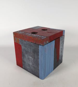 Niet of onleesbaar gesigneerd - Hout, Beschilderde doos kopen? Bied vanaf 10!