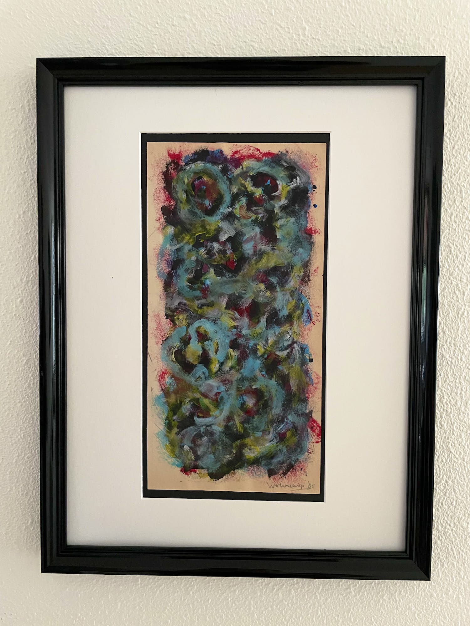 Theo Wolvecamp - Abstracte compositie verkocht voor € 600!