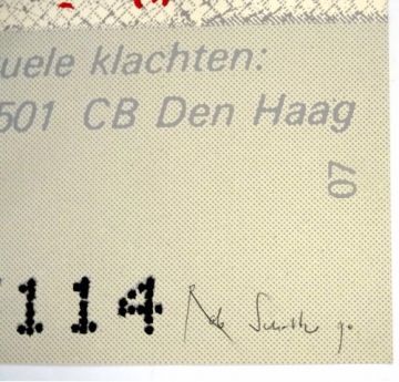 Rob Scholte - Nationale strippenkaart - jaar: 1990 - oplage: 125 ex kopen? Bied vanaf 250!
