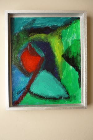 Louis Lambry - abstract " Un beau dimanche" kopen? Bied vanaf 25!