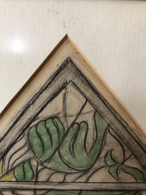 Niet of onleesbaar gesigneerd - Religieus figuur in glas-in-lood stijl kopen? Bied vanaf 1!