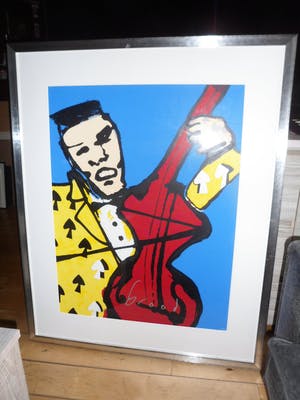 Herman Brood - Zeefdruk, titel. De Cello - ingelijst (Groot) kopen? Bied vanaf 375!