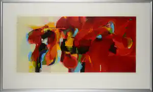 Pieter Vermeulen - Zeefdruk, Rood geschikt - Ingelijst (Groot) verkauft für € 60!