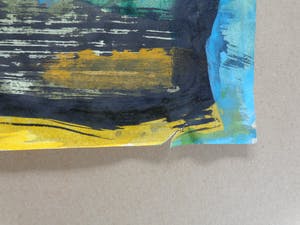 Ernst Vijlbrief - ABSTRACTIE / OLIEVERF PAPIER / 98x64cm / SIG / 1995 kopen? Bied vanaf 1!