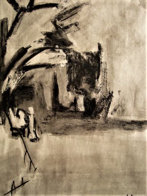 Henk Bos - Amsterdams constructivist - Inkttekening no. 116 - gesigneerd kopen? Bied vanaf 10!