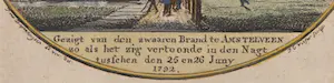 Jan van Diepenhuijsen - (naar) - Handgekleurde gravure, Gezigt van den zwaaren Brand (...) kopen? Bied vanaf 1!