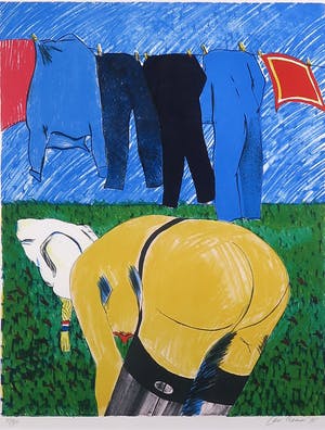 Jan Cremer - Litho, Wasdag - Ingelijst kopen? Bied vanaf 250!